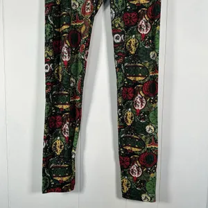 LuLaRoe OS One Size Women’s Leggings Christmas Ornament Holiday Print thumbnail 6