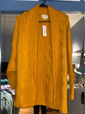 LA Hearts Yellow Knitted Cardigan thumbnail 4