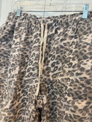 Aerie tan animal print shorts size large thumbnail 3