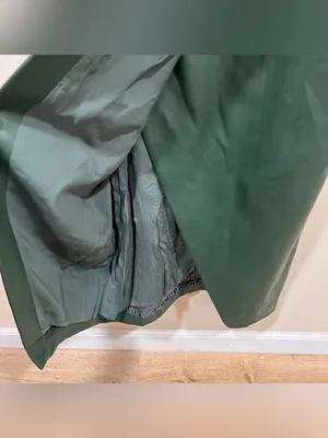 NWOT By Anthropologie Green Twist-Front Faux Leather Dress Size 8 thumbnail 8