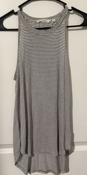 Athleta Black & White Striped Tank Top #44‎ thumbnail 1