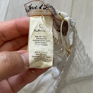 For Love & Lemons Bra floral lace underwire White (medium) coquette soft girl thumbnail 5