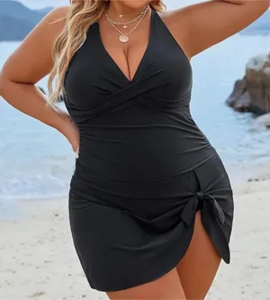 Blooming Jelly Swim Dress Size XXL Black New With Tag thumbnail 1