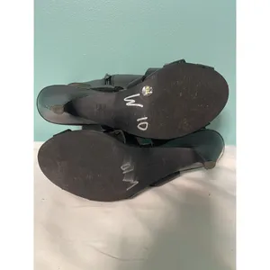 INC International Concepts Sz8.5 black zipup anklestrap‎ S-284 thumbnail 6