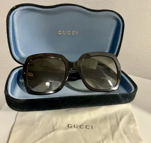 Gucci Sunglasses ❤️ Havana Glitter Blue and Red Brown Gradient thumbnail 3