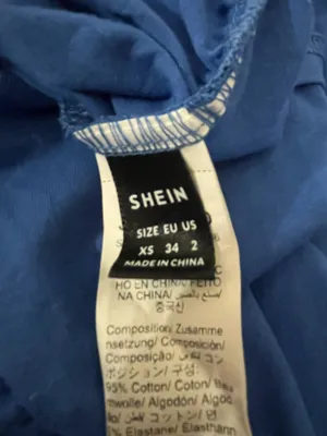 SheIn Blue halter top xs thumbnail 3