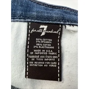 7 For All Mankind Jeans size 33 Blue Austyn Regular Fit Straight Leg Stretch thumbnail 8