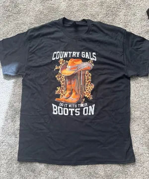 Gildan Country gals graphic t shirt thumbnail 1