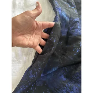 NWT H&M Strapless Dress Blue Black Celestial Wedding Guest Formal Bubble Pockets thumbnail 4