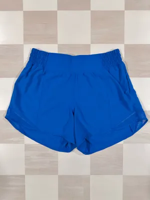 lululemon hotty hot high rise hr lined short 4” long poolside blue 6 W7AYXT thumbnail 4