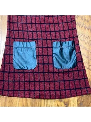 Dance & Marvel NWT red and black plaid sleeveless dress size S thumbnail 3