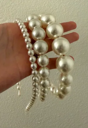 Pearl headbands White thumbnail 1