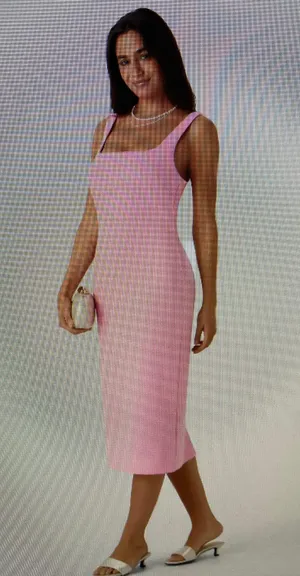Halara Pink Midi Dress thumbnail 2