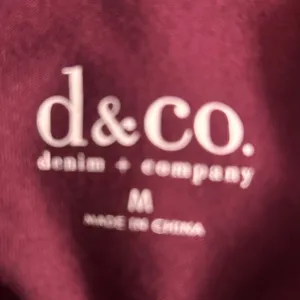 Denim And Co Tunic Top Blouse Maroon‎ Medium Red thumbnail 6