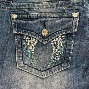 Miss Me Blue Capri Jeans with Embellished Pockets thumbnail 3