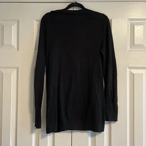 J. Crew Factory Black Cardigan Long Sweater thumbnail 5