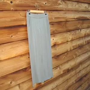 Green Soft Touch Wide Leg Pants Green Size M thumbnail 2