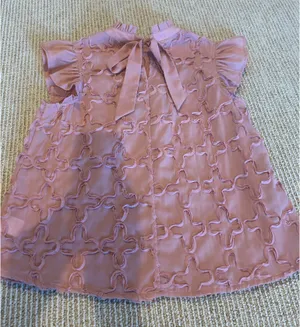 Boutique Voy flutter sleeve rose pink top S thumbnail 4