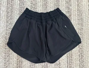 lululemon athletica Black Women's Athletic Shorts with Elastic Waistband thumbnail 1