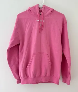 Pink Lonely Ghost Text me when you get home hoodie thumbnail 1