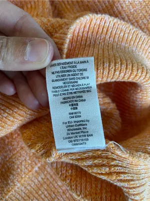 Free People Marled Peach Crewneck Sweater thumbnail 4