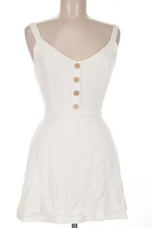 Newbury Kustom White Button-Front Mini Dress thumbnail 1