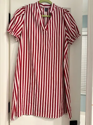 Red Striped Dress thumbnail 1