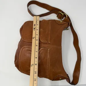 Fossil Long Live Vintage Crossbody Bag Cognac Leather Utility Women Small thumbnail 7
