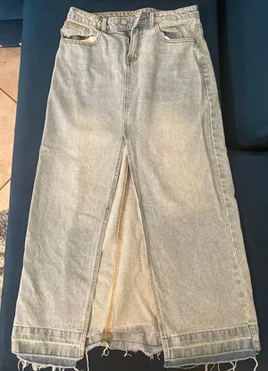 Denim Maxi Skirt thumbnail 1