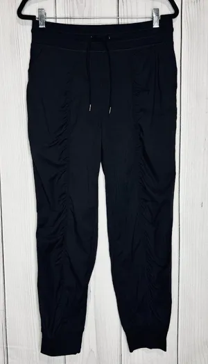 CRZ YOGA Womens Black Lightweight On-The-Go Jogger Pants Drawstring Size L (12) thumbnail 1