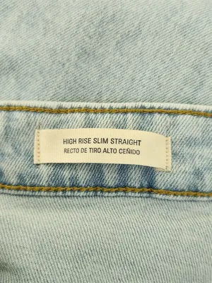 Universal Thread Light Wash High Rise Slim Straight Ankle Jeans Size 12 Flaw thumbnail 13
