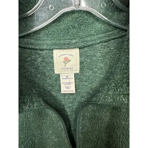 Victoria Secret Sweater Womens Pullover Quarter‎ Zip Green Country Casual Ladies thumbnail 7