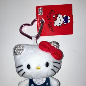 Hello Kitty White and Blue Bag Charm thumbnail 3