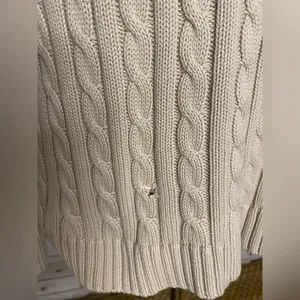 L.L. Bean 100% cotton cable thumbnail 3