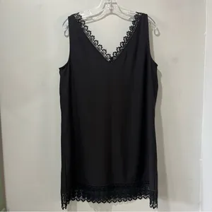 NEW Leith Women’s Black Sleeveless Little Black Shift Dress Size Large‎ MSRP $69 thumbnail 10