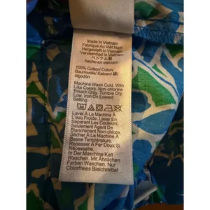 J.Crew Re-Imagined Shorts Womens M Blue Green White Floral Pull-On thumbnail 4