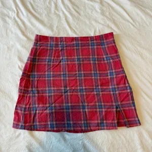 Princess Polly Pink Plaid Mini Skirt thumbnail 1