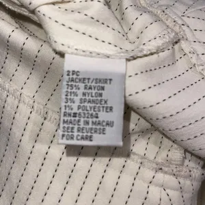Dressbarn Pinstripe Suit Skirt Blazer SZ 6 Career Office Professional 90s thumbnail 6