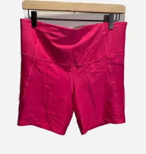 All in Motion Bike Shorts Women L Pink Effortless Support Pocketed High Rise 6" thumbnail 1