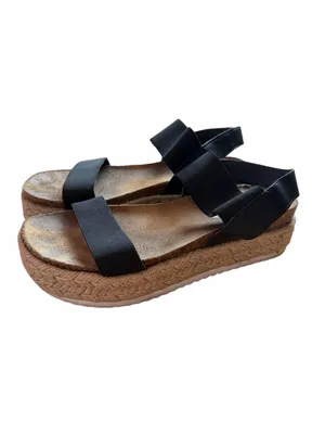 Steve Madden Women's Black Platform Espadrille Sandals thumbnail 4