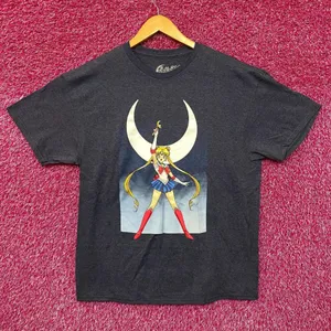 Sailor Moon Crescent Moon Wand Pretty Guardian Anime Tee Large thumbnail 1