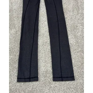 Lululemon Skinny Groove Pant Full-On Luon Yoga Leggings Size 2 Gray thumbnail 6