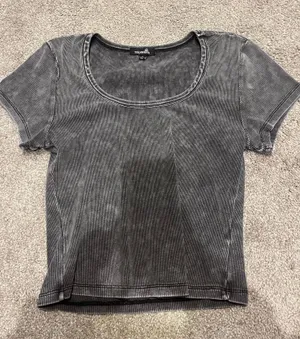 Grey Crop Top Gray Size L thumbnail 2