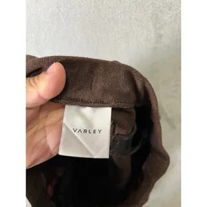 Varley Brushed Ribbed Wide Leg Pants Brown Contrast Stripe Lounge‎ Athleisure XS thumbnail 7