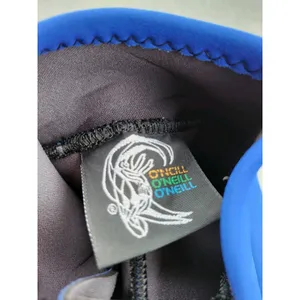 Vintage O'NEILL NEON + Blue 3/2 MM Full Wetsuit Surf Zipper USA Made Sz SMALL thumbnail 3
