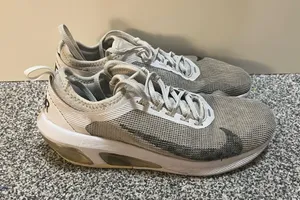 Nike Women's White and Gray Sneakers thumbnail 1
