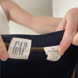 Vintage GAP Navy Sweatshirt with Yellow Stitching thumbnail 3