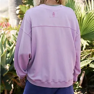 Free People All Star Solid Pullover in Jam Jewel Pink / Purple - NWT thumbnail 2