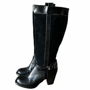Naturalizer Women's Glassy Tall Leather Suede Heeled Boot Size 7.5 #B1815A thumbnail 4