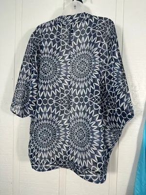 Gap Blue and Tan Lightweight Cardigan Size Medium/Large EUC thumbnail 5